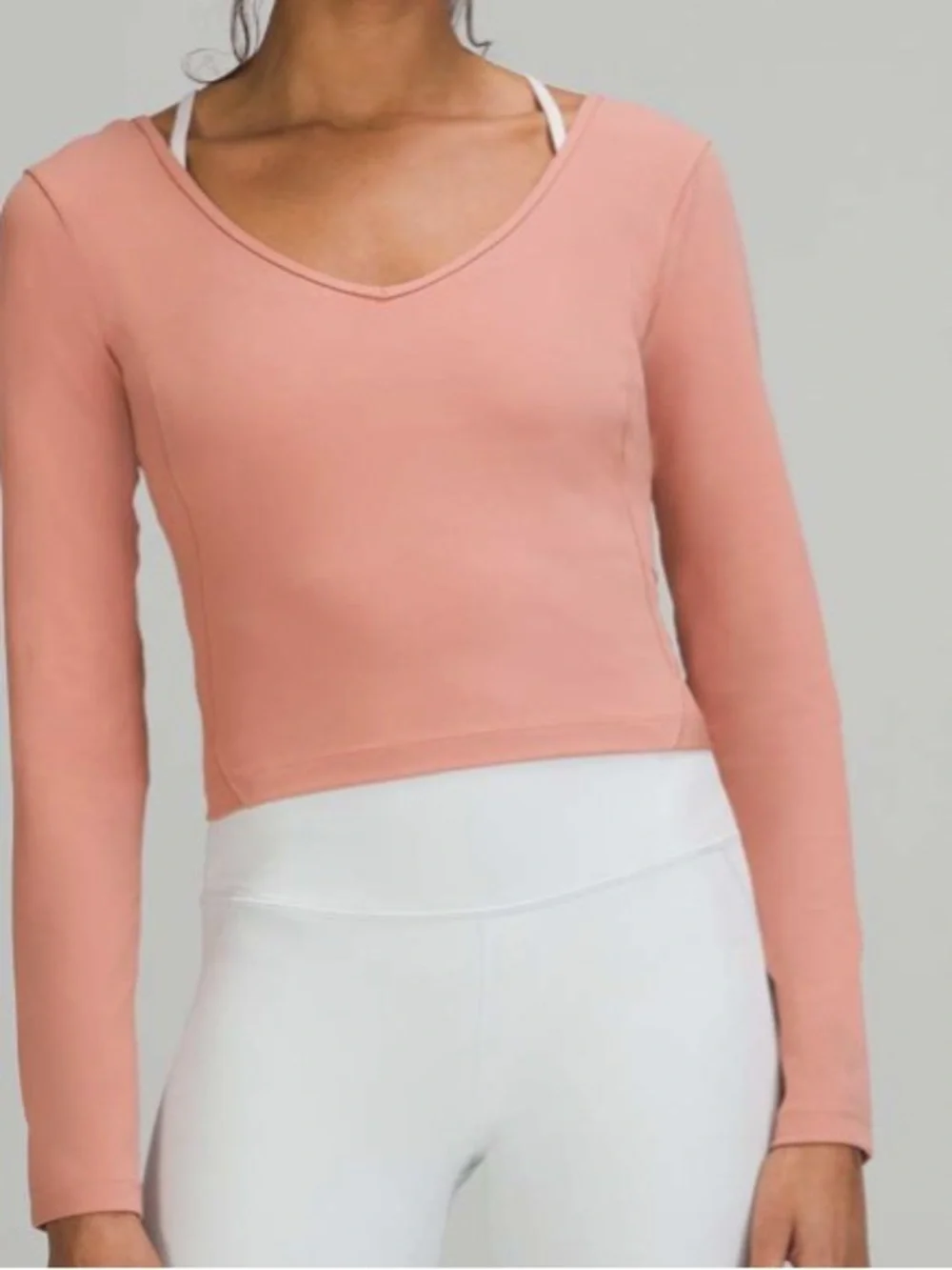 Lululemon Align Long Sleeve Top in Pink Savannah
